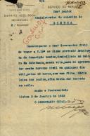 Ofício do Secretário Geral da 3ª Repartição do Governo Civil de Lisboa, [...],                ao Administrador do Concelho de Sintra, pedindo para Henrique da Conceição Santos, residente na Estefânia se apresentar no Governo Civil, com sua filha, Maria Luísa dos Santos, para esta dar entrada em asilo.