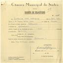 Registo de velocípede com o nº 6236, em nome de Guilherme Alves Rodrigues, morador em Galamares.