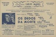 Programa do filme Os dedos da Morte.