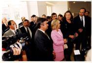 Inauguração do Centro Cultural Olga Cadaval, com a presença da Drª Edite Estrela, presidente da Câmara Municipal de Sintra e o Primeiro Ministro António Guterres.