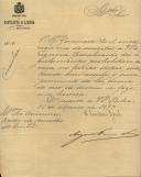 Ofício do Secretário Geral da 2ª Repartição do Governo Civil de Lisboa, Augusto Ferreira Novais, ao Administrador do Concelho de Sintra, ordenando a rigorosa fiscalização dos regulamentos proibitivo da caça no tempo de defeso.