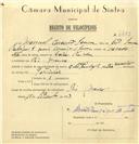 Registo de velocípede de marca Cycles Pombal, com o nº 6643, em nome de Manuel Conceição Sousa, morador em Rio de Mouro.