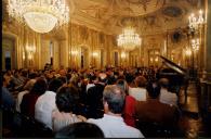 Concerto de Maria João Pires, Augustin Dumay, Gérard Caussé, Ariane Granjon e Jian Wang durante o Festival de Musica de Sintra, na sala da música do Palácio Nacional de Queluz.