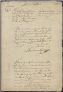 Feito cível de resíduos de testamento Maria João, morador em Catribana, cujo testamenteiro foi a seu genro Jerónimo Simões, morador no mesmo lugar.