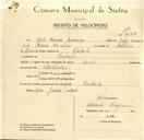 Registo de velocípede de marca Renol, com o nº 9688, em nome de José Marcos Lourenço, morador em Cabrela.