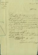 Atestado passado pelo Regedor Francisco António Raposo, da freguesia de Almargem do Bispo, comprovando que Joaquim, filho de José Rodrigues, morador no lugar de Oulela, trabalhava na lavoura com uma junta de bois e arado.