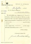 Requerimento para contrair matrimónio de José Carlos dos Santos Mota e Ana Maria Antunes, moradores em Rio de Mouro.     