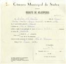 Registo de velocípede de marca Artur e Valadas, com o nº 8610, em nome de António Silva Monteiro, morador em Chão de Meninos.