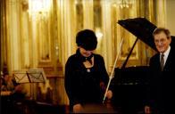 Concerto de Liana Issakadze / Sequeira Costa, na sala da música, no Palácio Nacional de Queluz, durante o Festival de Música de Sintra.