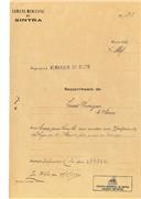 Ampliação de moradia em D. Maria em nome Inácio Rodrigues, com o Processo nº OB 135/1922, com a licença de construção nº 80 de 20/05/1922.