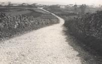 Estrada da Cabrela antes das obras de requalificação.