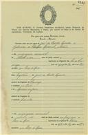 Provisão de casamento Casamento de José da Costa Guedes e Zulmira de Oliveira Amaral.