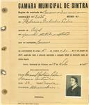 Registo de matricula de carroceiro de 2 ou mais animais em nome de Hilarina Gertrudes Pedro, moradora em Sintra, com o nº de inscrição 2026.