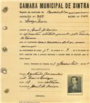 Registo de matricula de carroceiro de 2 ou mais animais em nome de Luísa Maria, moradora em Aruil de Baixo, com o nº de inscrição 2017.