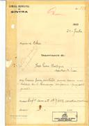 Construção de uma casa nas Azenhas do Mar em nome de Manuel Joaquim Oliveira, com o Processo OB nº 356/1923.