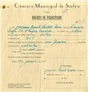 Registo de velocípede com o nº 7641, em nome de Joaquim Renato Cândido Mira, morador em Ral.