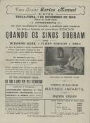 Programa do filme Quando os Sinos Dobram com a participação de Deborah Kerr, Flora Robson e Sabu. 