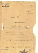 Alteração de prédio no Pendão em Belas em nome de Deolinda Maria com o Processo OB nº 3/1925, com a licença de construção nº46 de 04 /04/1925.