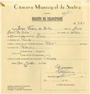 Registo de velocípede de marca Raio, com o nº 7130, em nome de Jaime Firmino da Silva, morador em Penedo.