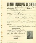 Registo de matricula de cocheiro profissional em nome de Eduardo Mendes, morador em A-da-Beja, com o nº de inscrição 682.