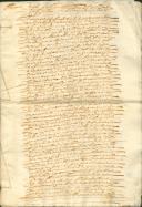 Verba para a regatória Isabel do [...] com que faleceu a testadora Maria Francisca moradora na freguesia da Terrugem.