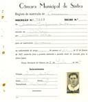 Registo de matricula de carroceiro em nome de Mariana Joaquina Antónia, moradora na Chilreira, com o nº de inscrição 1893.