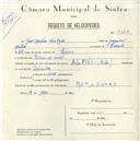 Registo de velocípede de marca Alpino com motor, com o nº 5120, em nome de José Martins dos Reis, morador em Ribeira de Sintra.