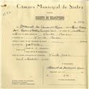 Registo de velocípede com o nº 6202, em nome de Manuel da Conceição Reis, morador em Venda Seca.