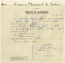 Registo de velocípede de marca Citifix, com o nº 8678, em nome de Vítor José de Azevedo Névoa, morador em Rua José Antunes dos Santos, Sintra.