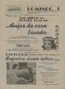 Programa do filme "Anjos de cara lavada" com a participação dos atores Ann Sheridan e Ronald Reagan.