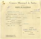 Registo de velocípede de marca Especial, com o nº 10144, em nome de António Paulo Vicente, morador em Fontanelas.