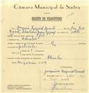Registo de velocípede com o nº 6865, em nome de Joaquim Ezequiel Duarte, morador em Bolembre.