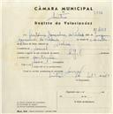 Registo de velocípede com o nº 4388, em nome de António Gonçalves da Piedade, morador em Lourel.