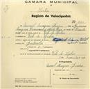 Registo de velocípede de marca Salevido Special, com o nº 230, em nome de Manuel Marques Pereira, morador em Vale de Lobos.