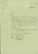 Atestado passado pelo Regedor Francisco António Raposo, da Paróquia de Almargem do Bispo, comprovando que Arceno, filho de Manuel Ramalho, morador no lugar de Dona Maria, trabalhava na lavoura com uma junta de bois e arado.