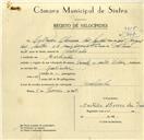 Registo de velocípede de marca Famel, com o nº 9718, em nome de Custódio Oliveira dos Santos, morador em Morelinho.