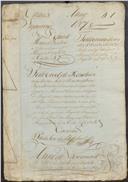 Feito cível de resíduos de testamento de Manuel Baleia, morador em Magoito, cujo testamenteiro foram os seus sobrinhos Sebastião Francisco morador na Tojeira e Manuel Francisco morador em Magoito.