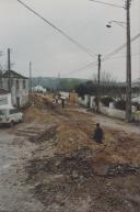 Obras na rede de saneamento publico no Magoito.