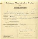 Registo de velocípede de marca Sé-Leve, com o nº 7530, em nome de António Mendes de Loureiro, morador em Carenque.