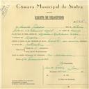 Registo de velocípede com o nº 6216, em nome de Amado Pedroso, morador em Maceira.