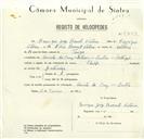 Registo de velocípede de marca Philips, com o nº 8603, em nome de Henrique Jorge Burnett Vitória, morador em Quinta da Cruz, Seteais, Sintra.