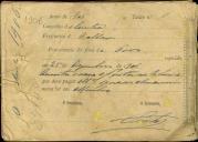 Pagamento do imposto de rendimento de foros de pomares, terras e vinhas referente ao ano de 1906.
