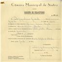 Registo de velocípede de marca Jotel com motor de marca Alma, com o nº 5818, em nome de Paulo Jorge Lourenço Godinho, morador no Beco da Capela nº 2, Idanha.