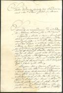 Carta dirigida a Custódio José Bandeira proveniente de Manuel António Meneses a propósito da cobrança da chegada de uma navio ao Brasil.
