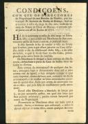 Condições com que os diretores da negociação da nau Rainha de Nantes, por invocação de Nossa Senhora da Penha de França arremataram o resto da carga da nau vinda de Macau e entrada no porto de Lisboa em 28 de junho de 1771.