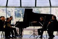 Concerto de Pedro Burmester / Pedro Ribeiro / António Saiote / Hugues Kesteman / Abel Pereira, na Quinta da Piedade, durante o Festival de Música de Sintra.