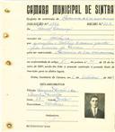 Registo de matricula de carroceiro de 2 ou mais animais em nome de Manuel Lourenço, morador na Moucheira, com o nº de inscrição 1872.