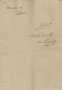 Livro de registo do lançamento dos quartos na Vila de Colares no ano de 1815.